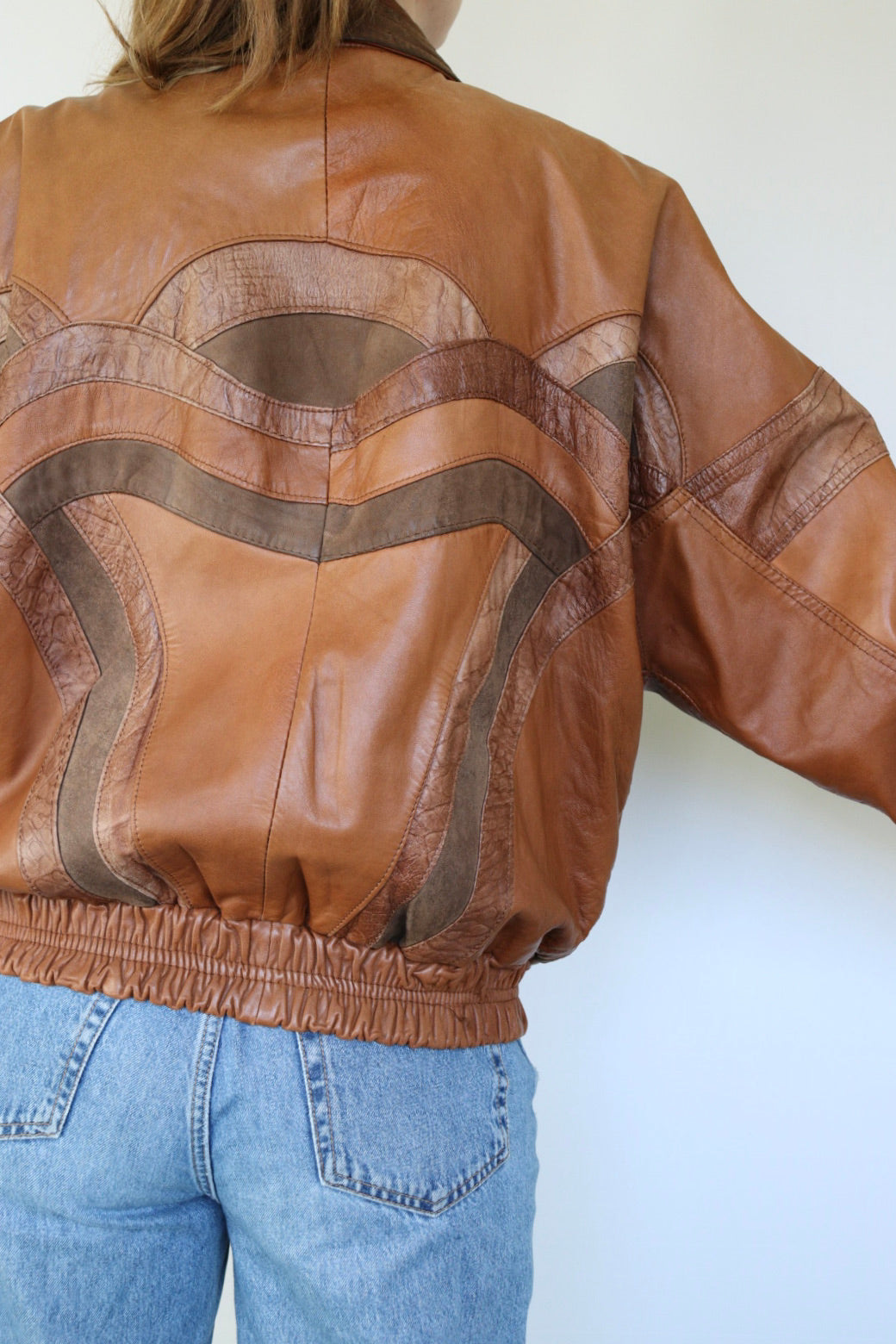 The Pierre Cardin - vintage leather jacket - S up to L