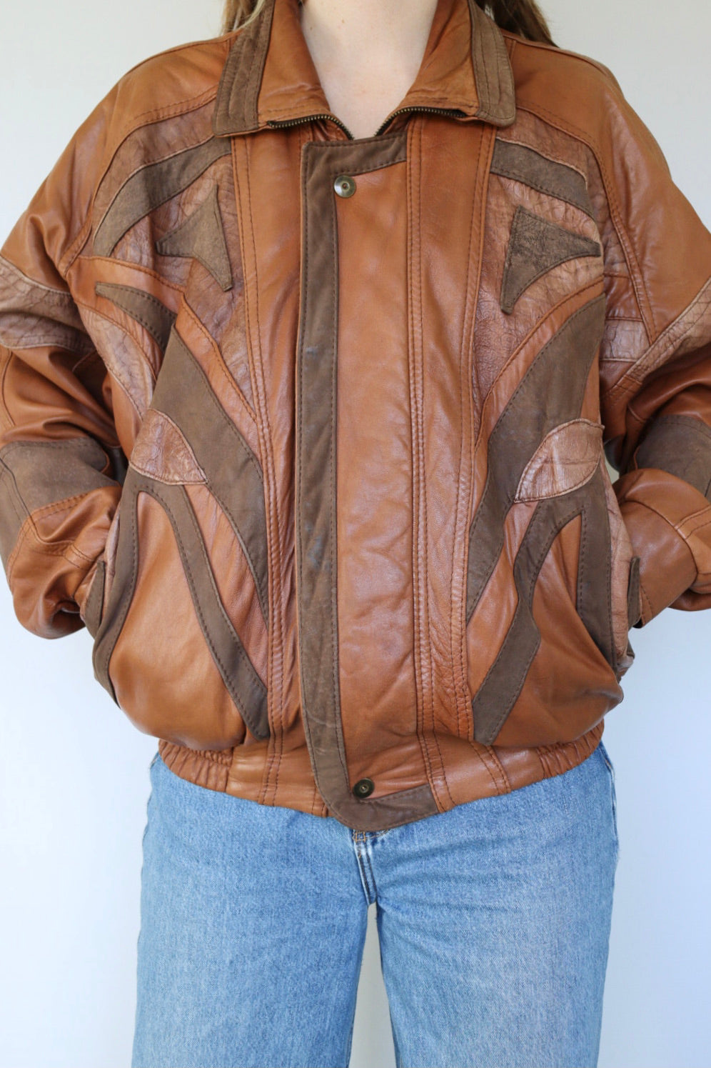 The Pierre Cardin - vintage leather jacket - S up to L