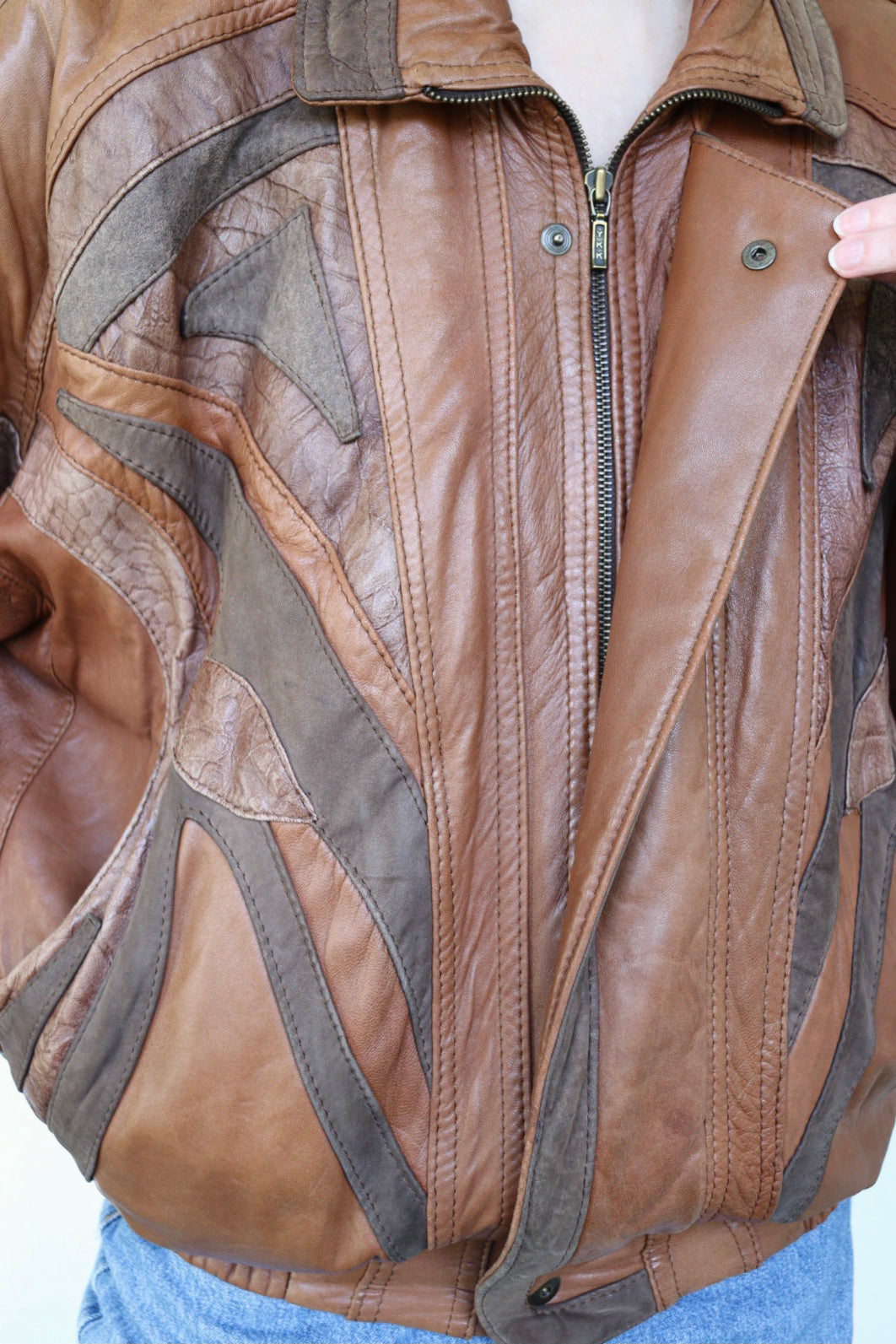 The Pierre Cardin - vintage leather jacket - S up to L