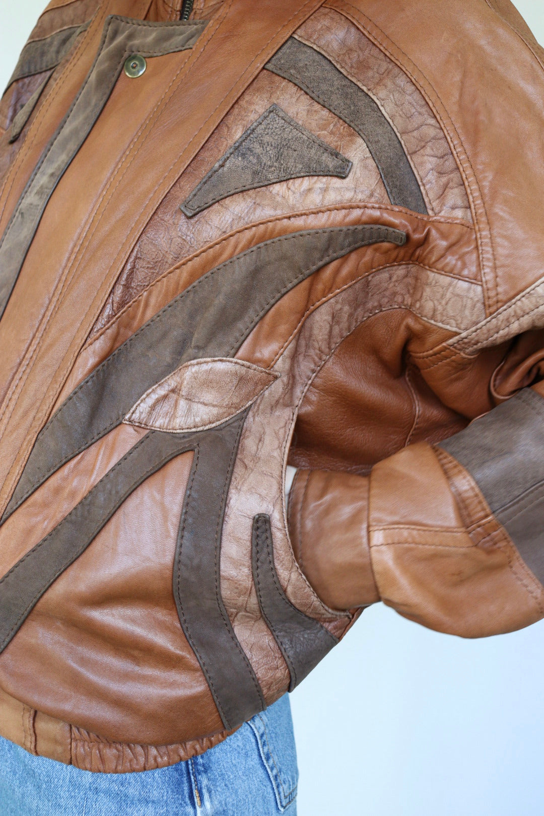 The Pierre Cardin - vintage leather jacket - S up to L