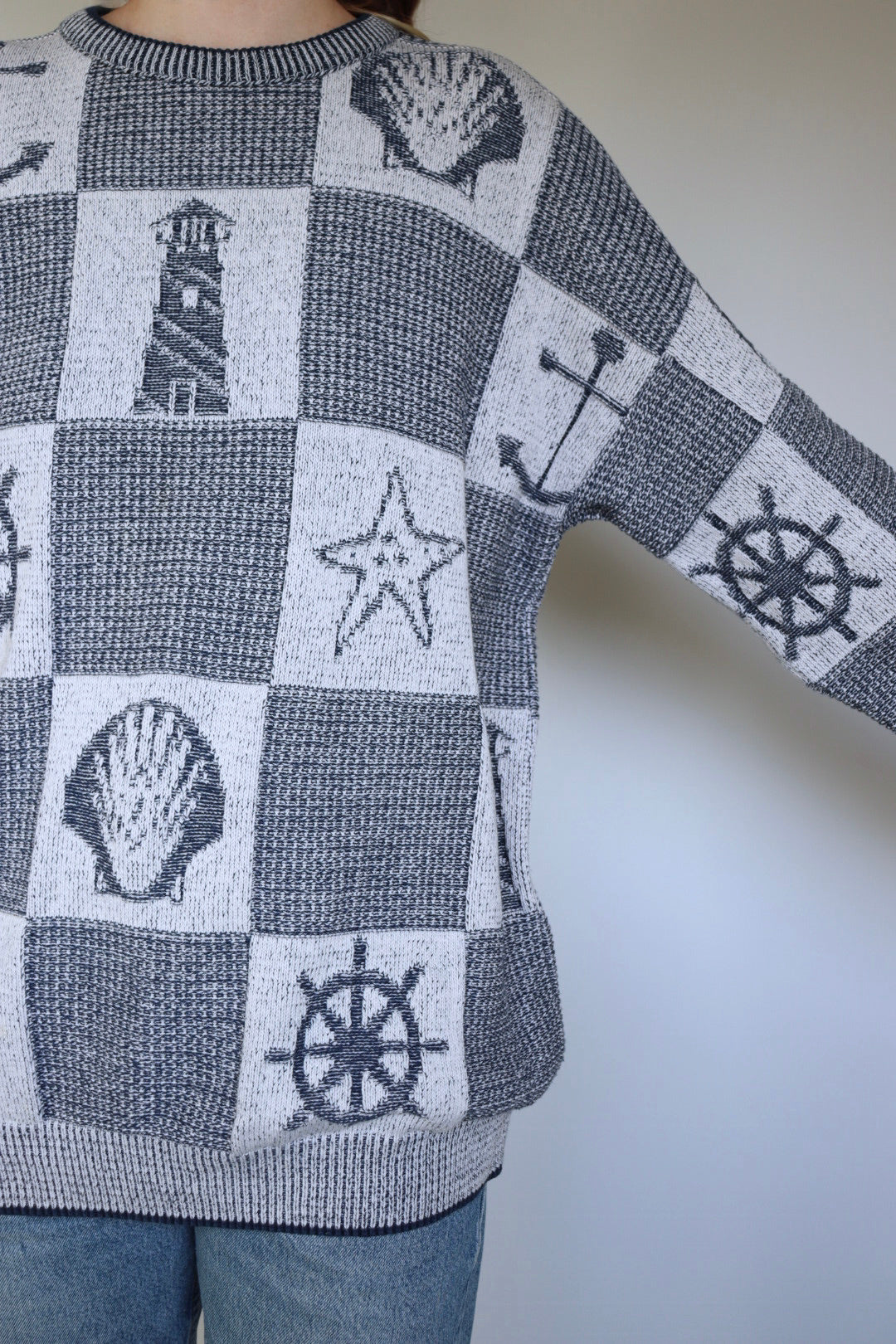 The Crown Point - vintage nautical sweater - S up to XL/XXL