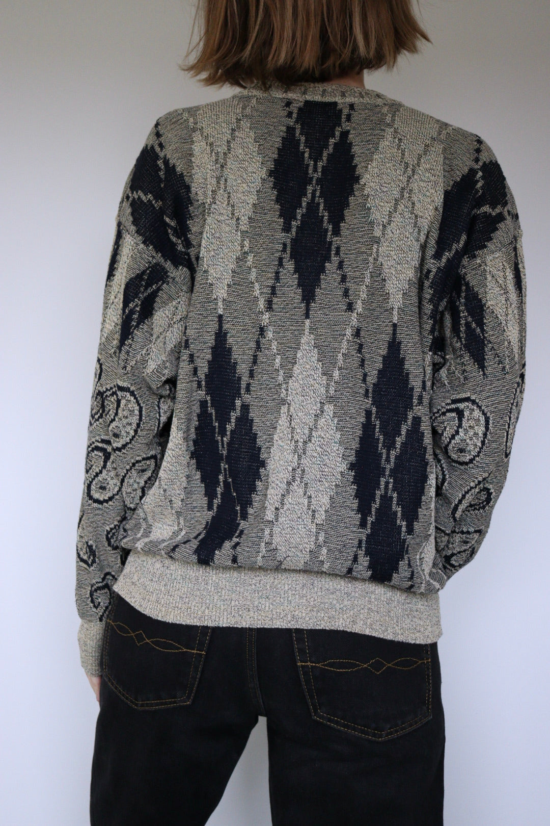 The Three Ducks - vintage Carlo Colucci knitted sweater - S up to L/XL