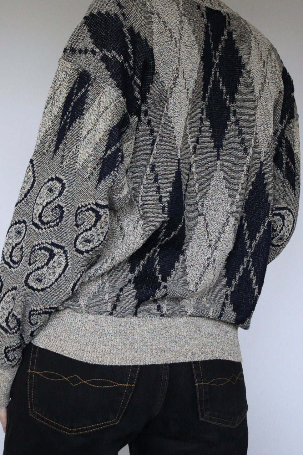 The Three Ducks - vintage Carlo Colucci knitted sweater - S up to L/XL