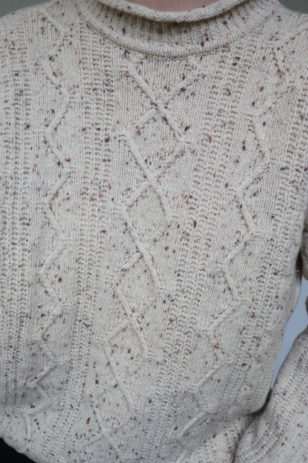 The Classic Cable - vintage cable-knit sweater - S up to M/L