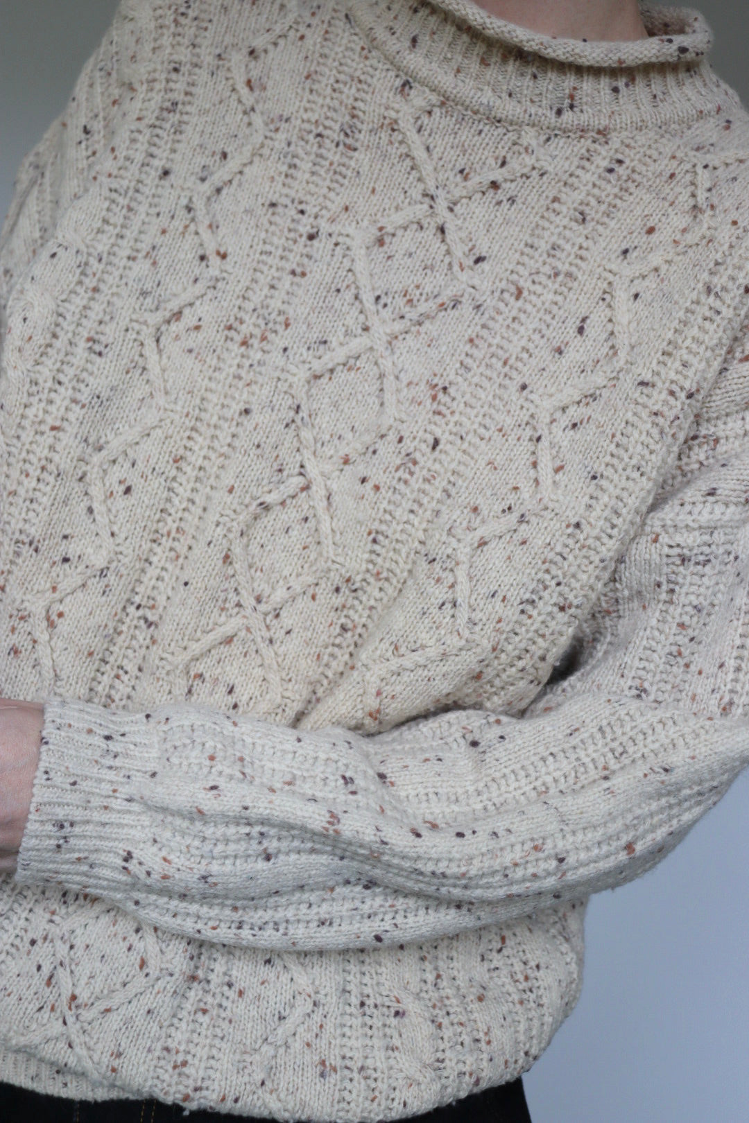 The Classic Cable - vintage cable-knit sweater - S up to M/L