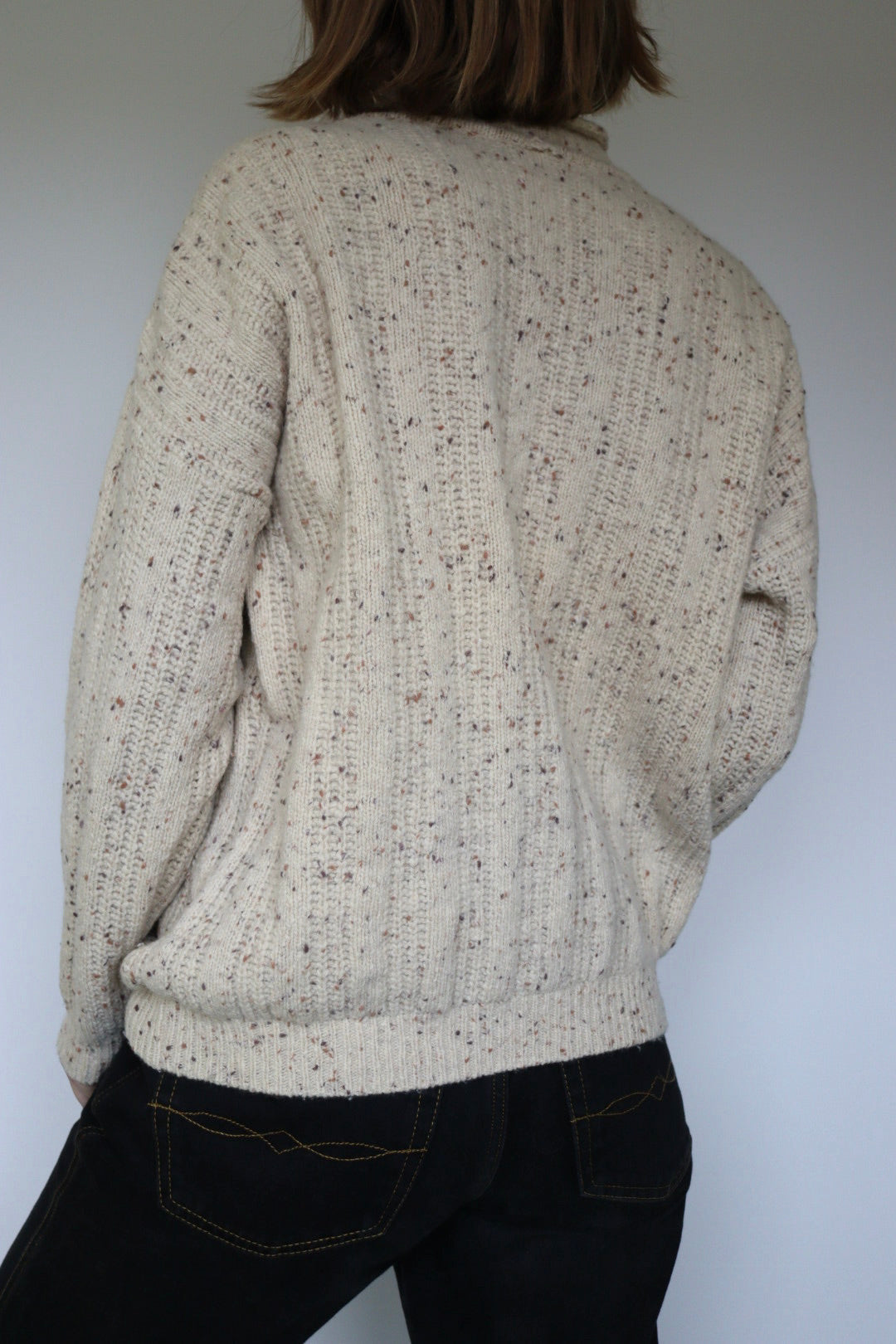 The Classic Cable - vintage cable-knit sweater - S up to M/L