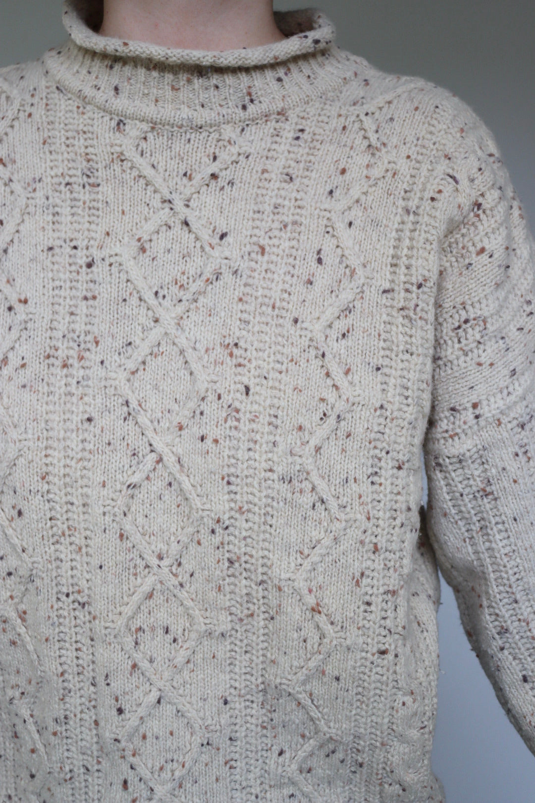 The Classic Cable - vintage cable-knit sweater - S up to M/L