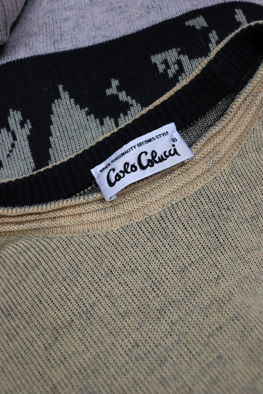 The 80's Animals - vintage Carlo Colucci knitted sweater - S up to L/XL