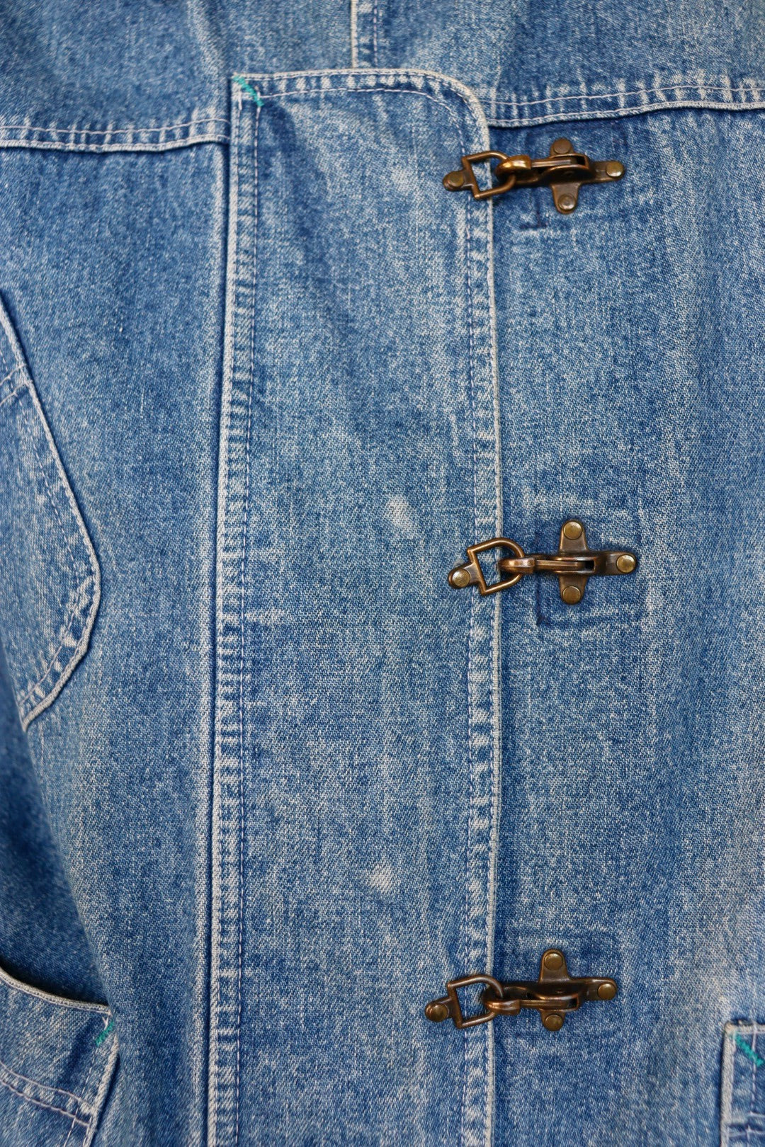 The Denim Barn - vintage denim jacket - S up to L