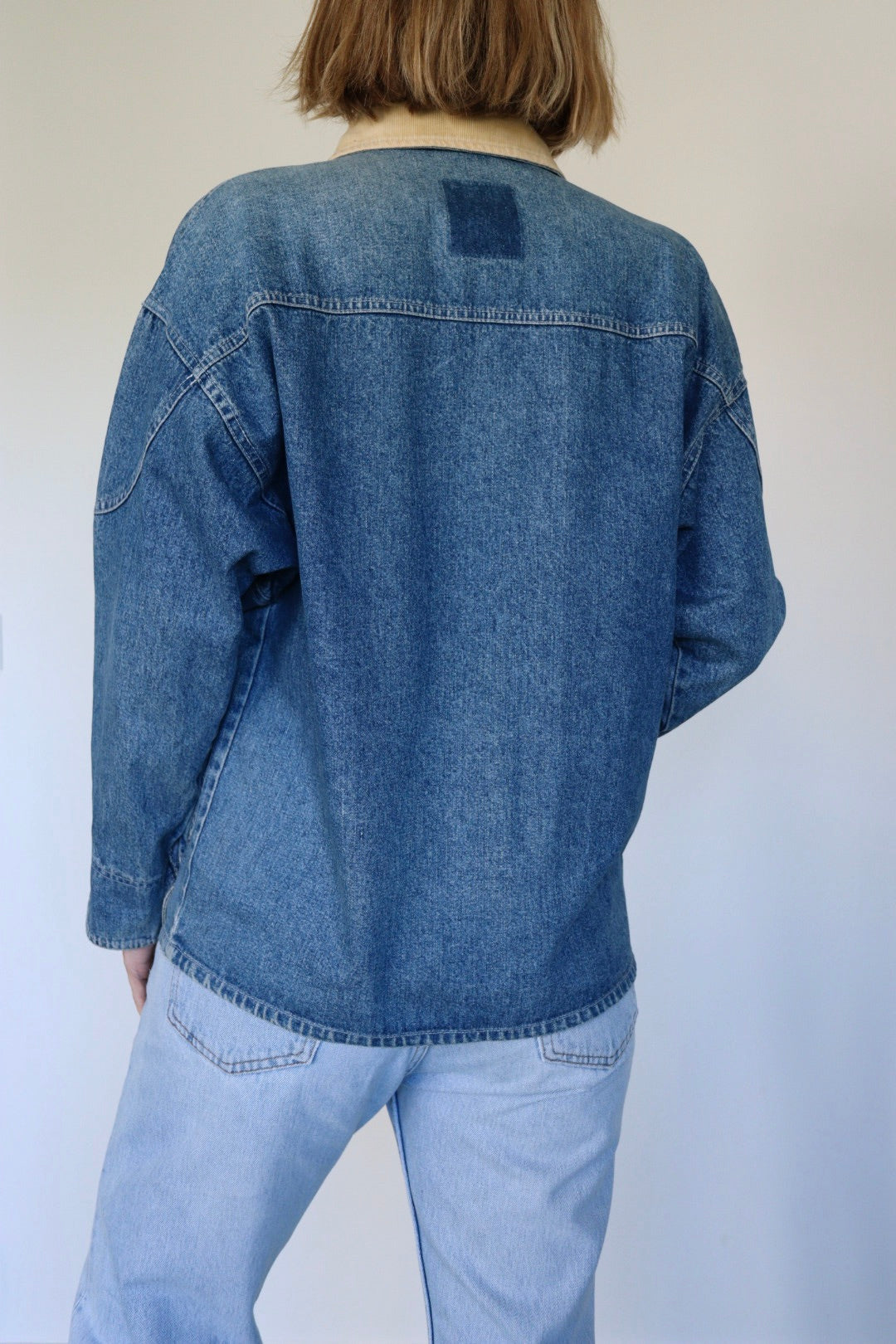 The Denim Barn - vintage denim jacket - S up to L