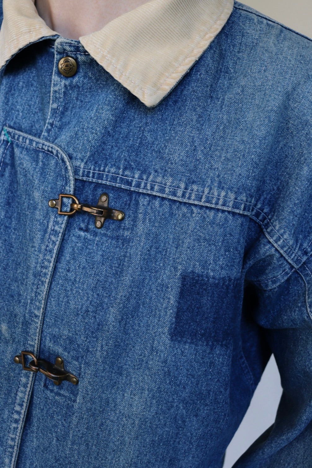 The Denim Barn - vintage denim jacket - S up to L