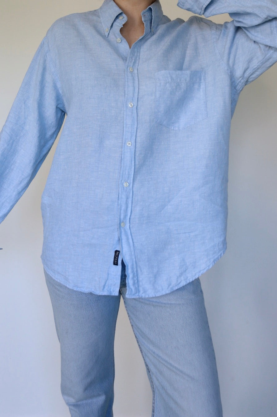 The Light Sky - linen blouse - S up to XL