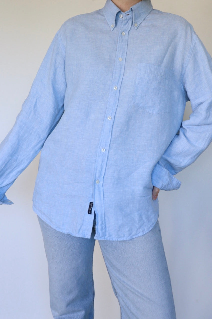 The Light Sky - linen blouse - S up to XL