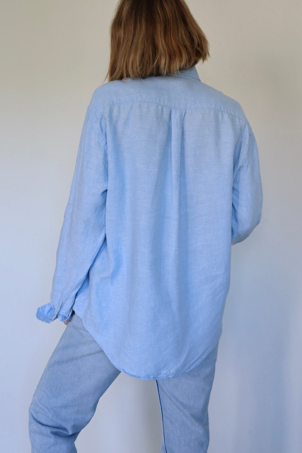 The Light Sky - linen blouse - S up to XL