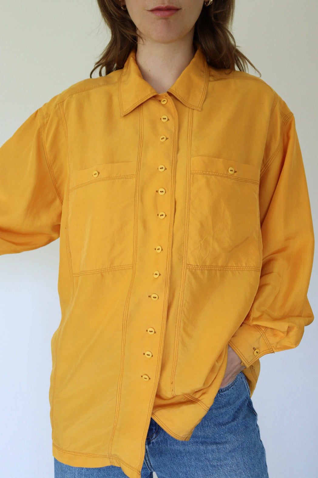 The Silk Sunshine - silk blouse - S up to XL
