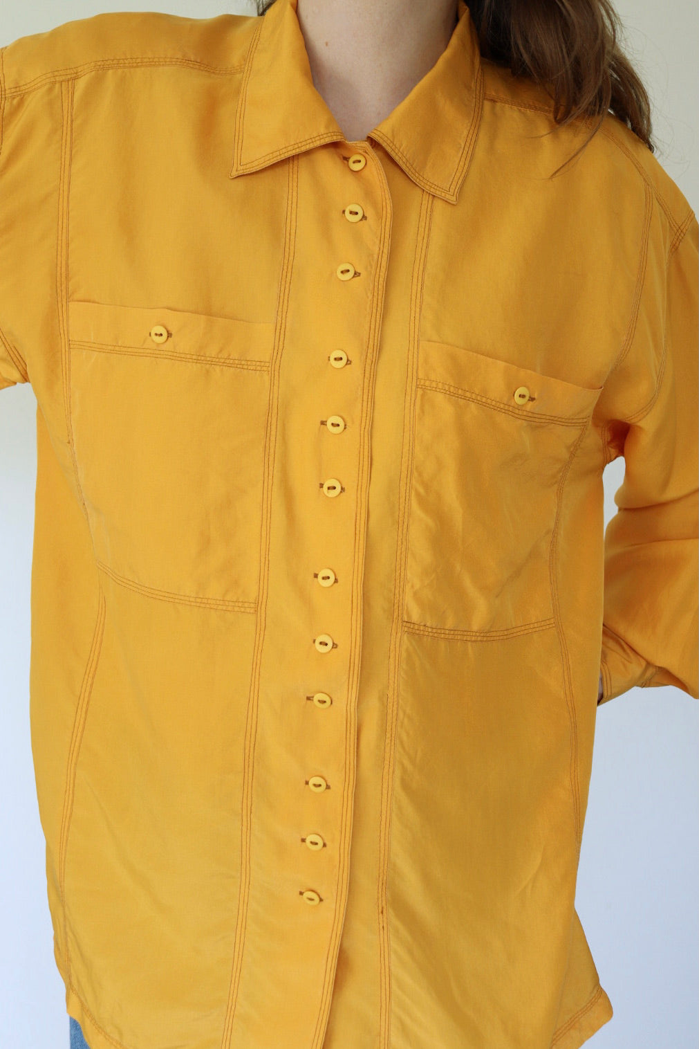 The Silk Sunshine - silk blouse - S up to XL