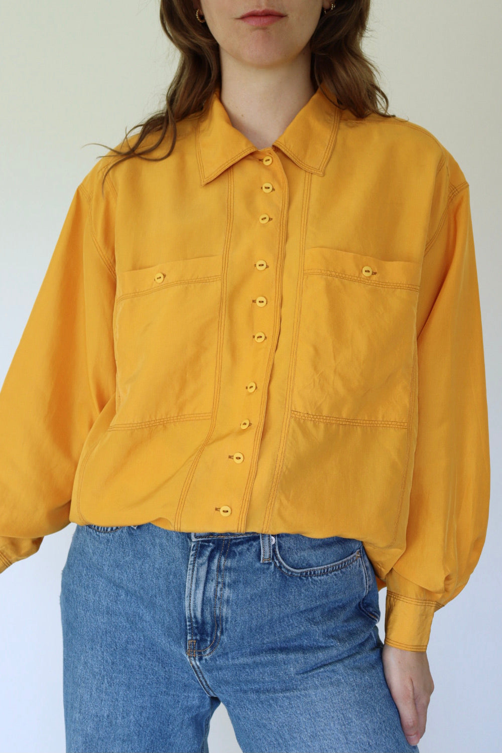 The Silk Sunshine - silk blouse - S up to XL