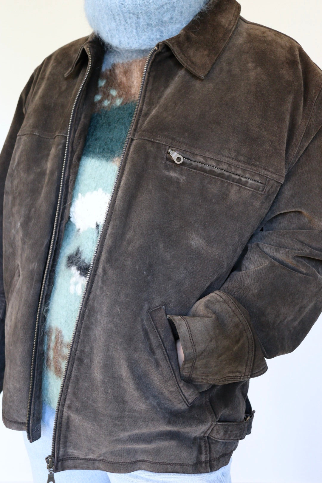 The 90's are Back - vintage suede jacket - S up to XXL