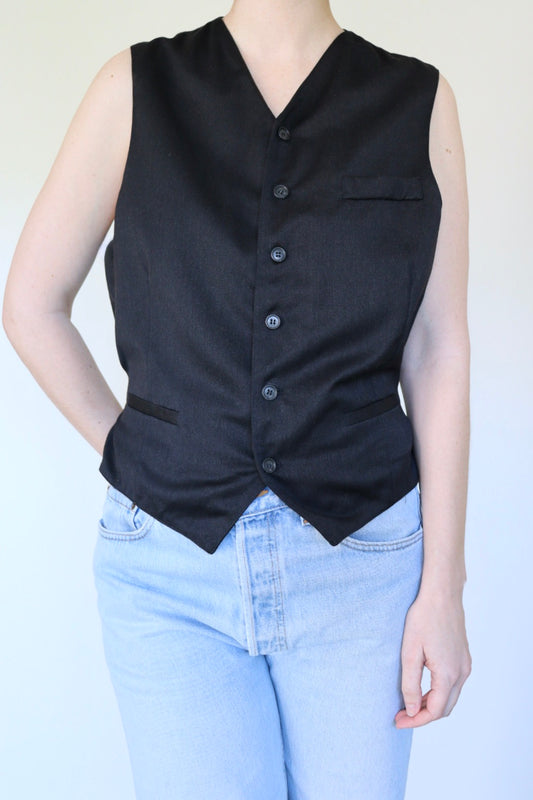 The Classic Gilet - vintage waistcoat top - S up to L