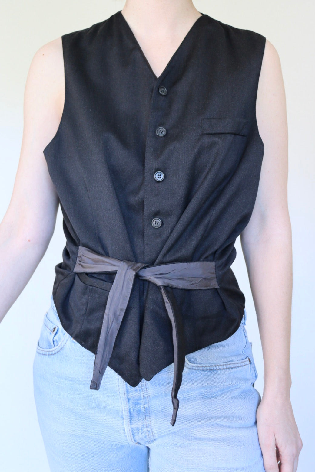 The Classic Gilet - vintage waistcoat top - S up to L