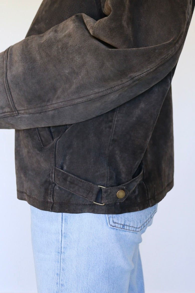 The 90's are Back - vintage suede jacket - S up to XXL