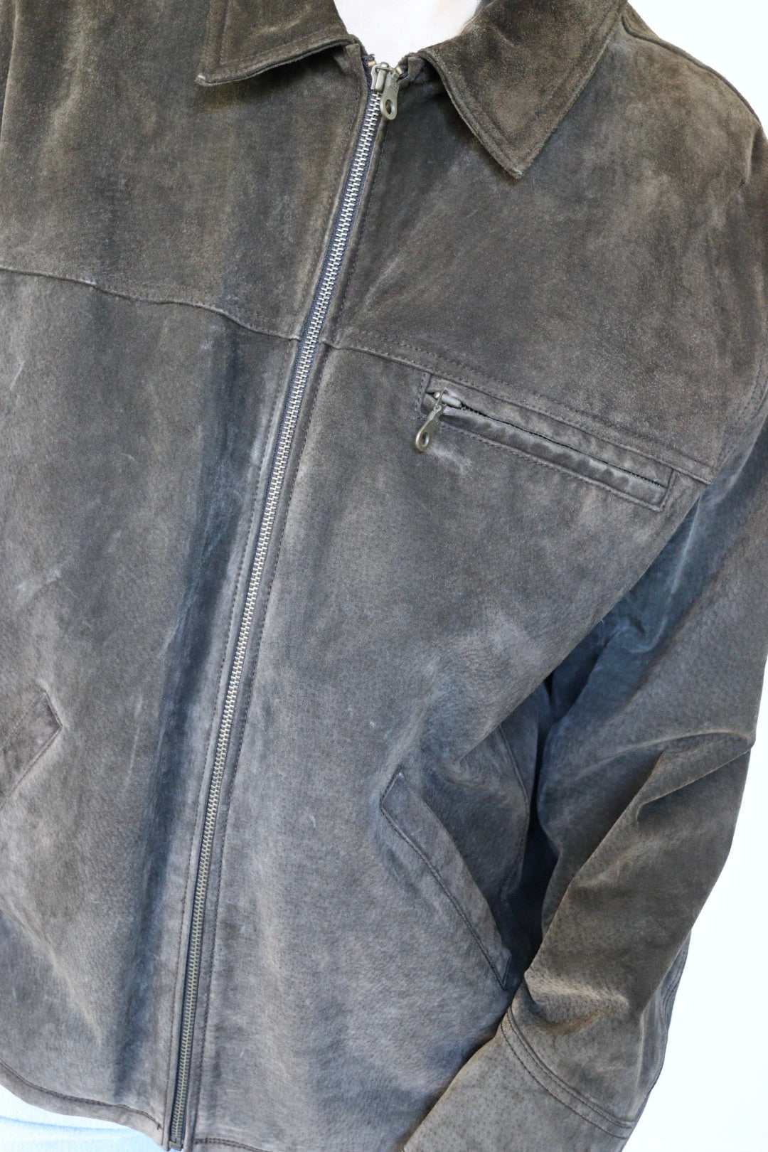 The 90's are Back - vintage suede jacket - S up to XXL