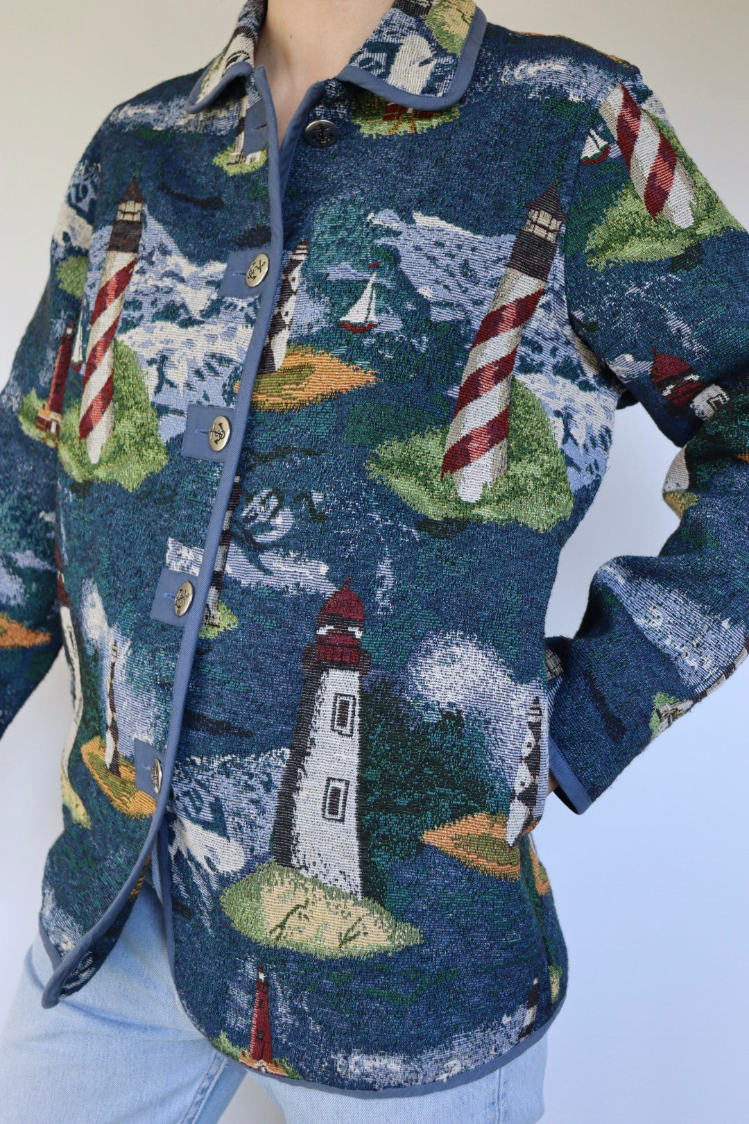 The Lighthouse jacket - vintage 'Blair' tapestry jacket - S up to M/L