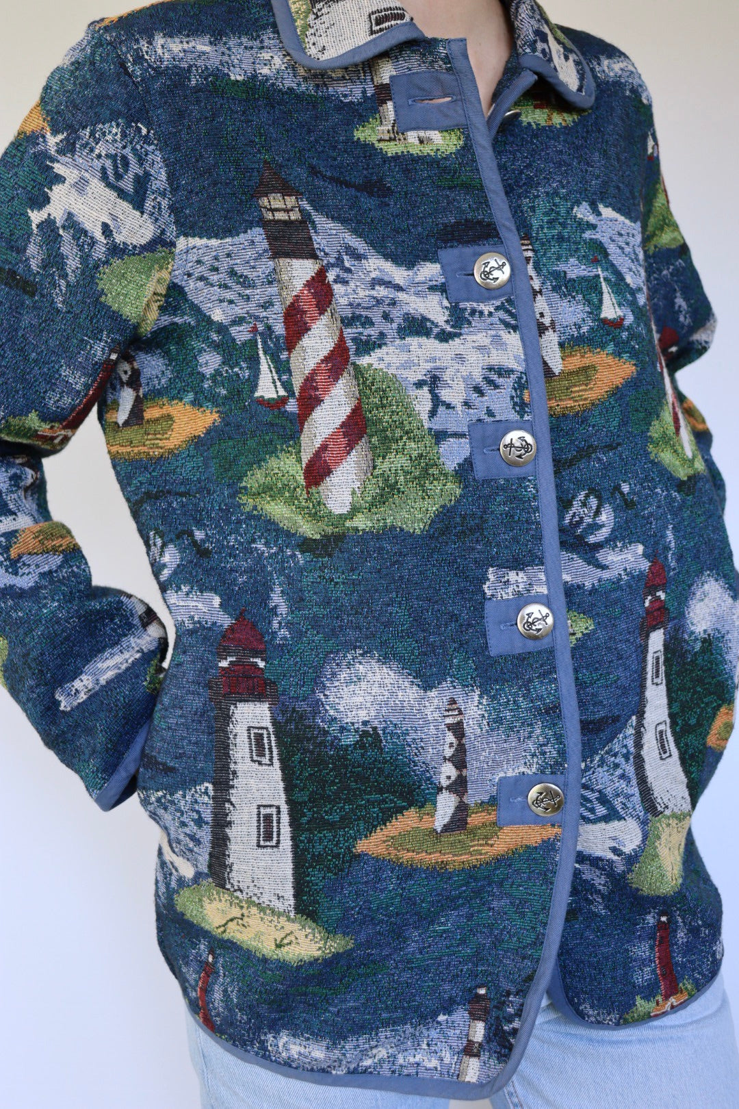 The Lighthouse jacket - vintage 'Blair' tapestry jacket - S up to M/L