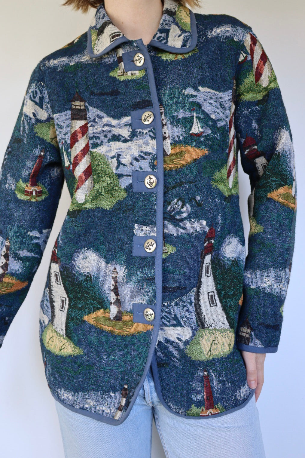 The Lighthouse jacket - vintage 'Blair' tapestry jacket - S up to M/L