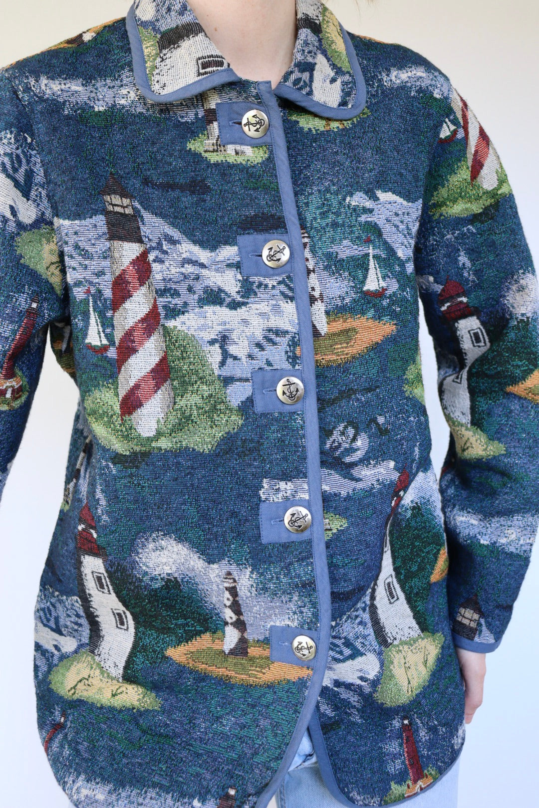 The Lighthouse jacket - vintage 'Blair' tapestry jacket - S up to M/L