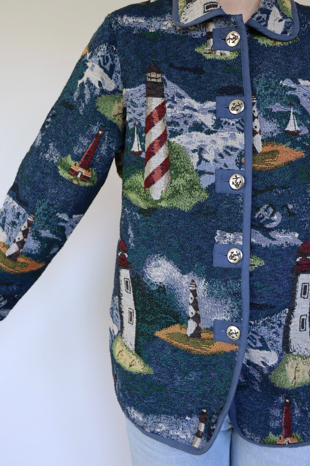 The Lighthouse jacket - vintage 'Blair' tapestry jacket - S up to M/L