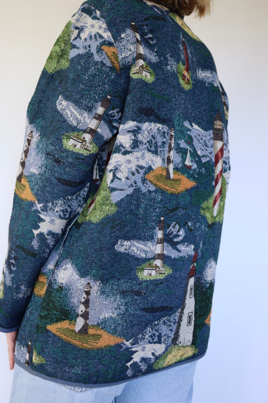 The Lighthouse jacket - vintage 'Blair' tapestry jacket - S up to M/L