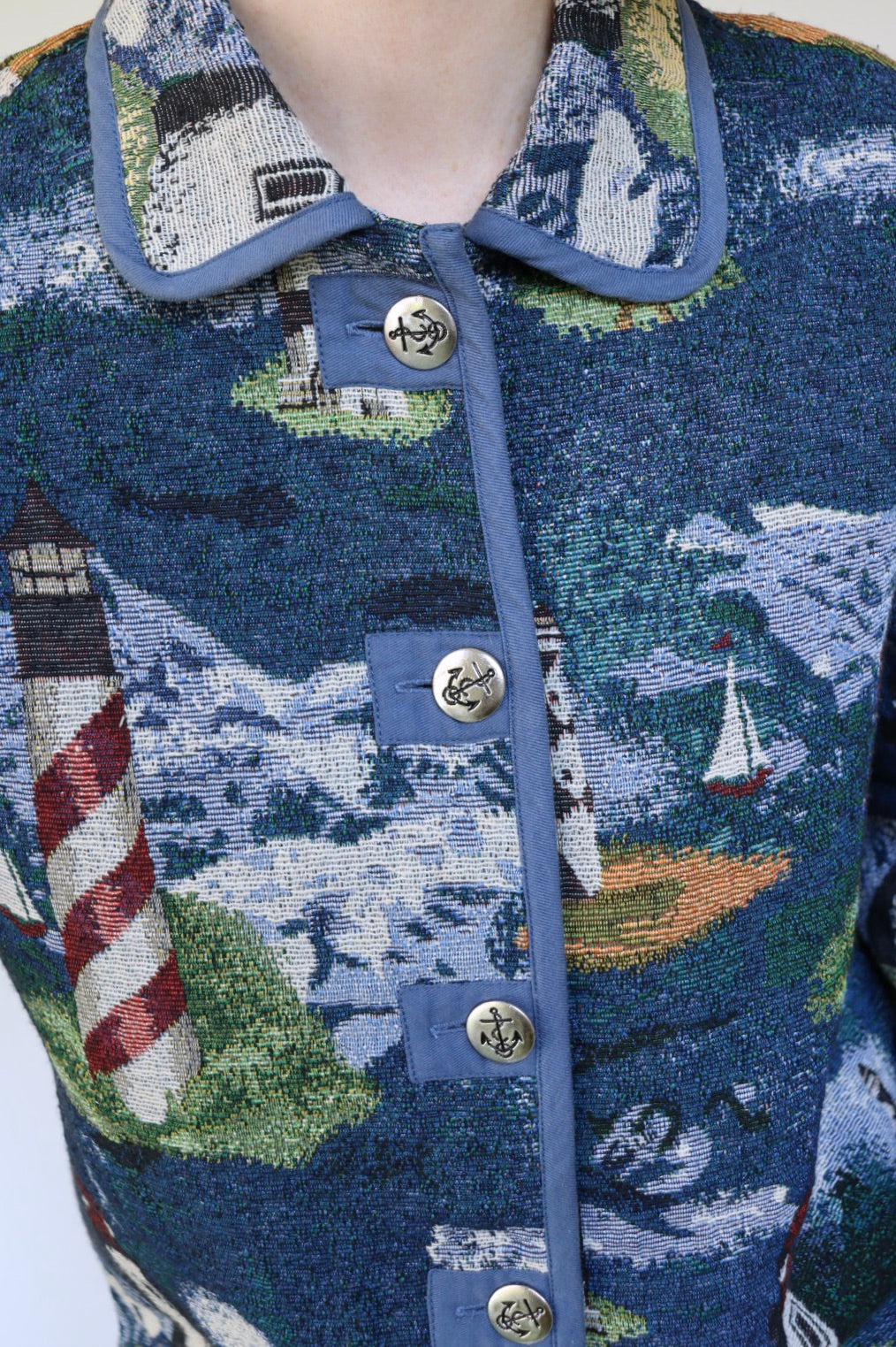 The Lighthouse jacket - vintage 'Blair' tapestry jacket - S up to M/L