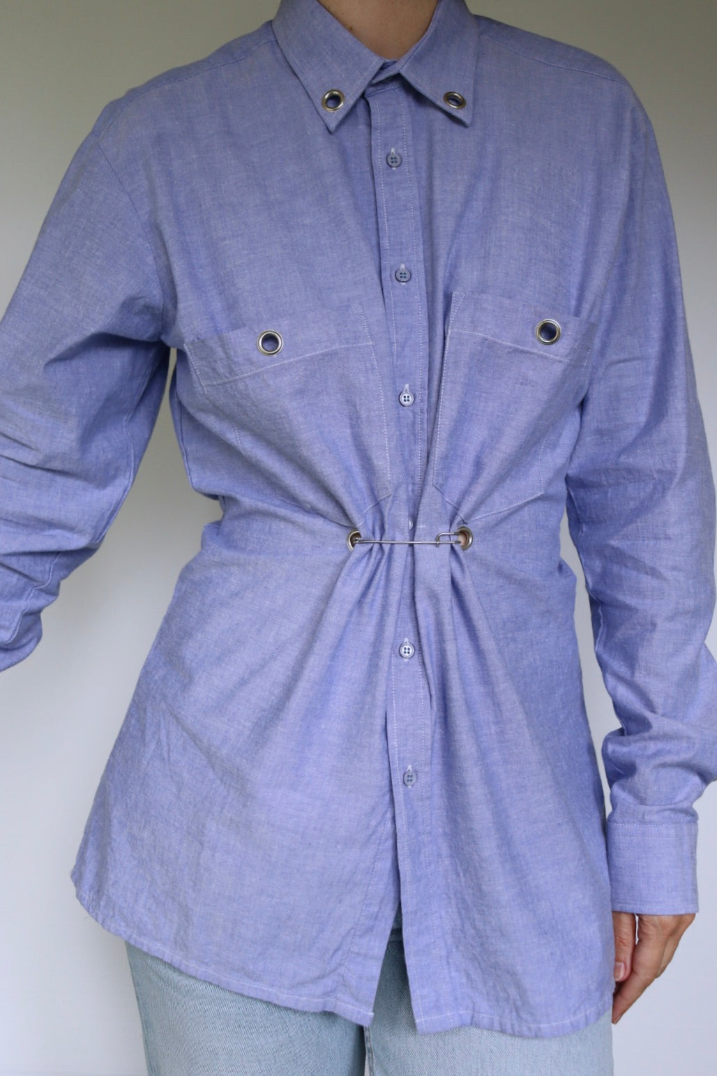 Blouse Le Ly - reworked vintage blouse - S up to L