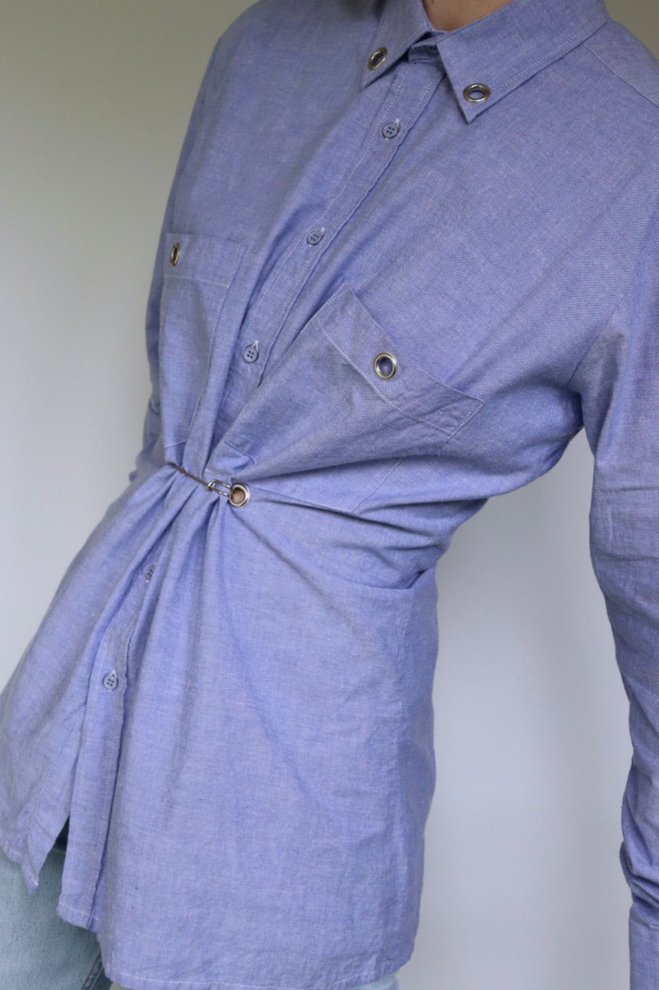 Blouse Le Ly - reworked vintage blouse - S up to L