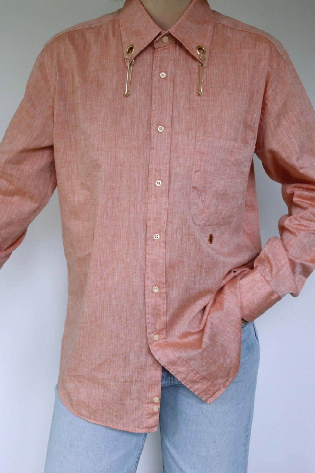 Blouse Le Ly - reworked vintage blouse - S up to L