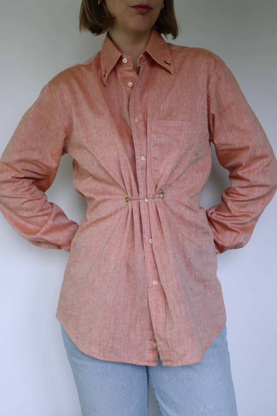 Blouse Le Ly - reworked vintage blouse - S up to L