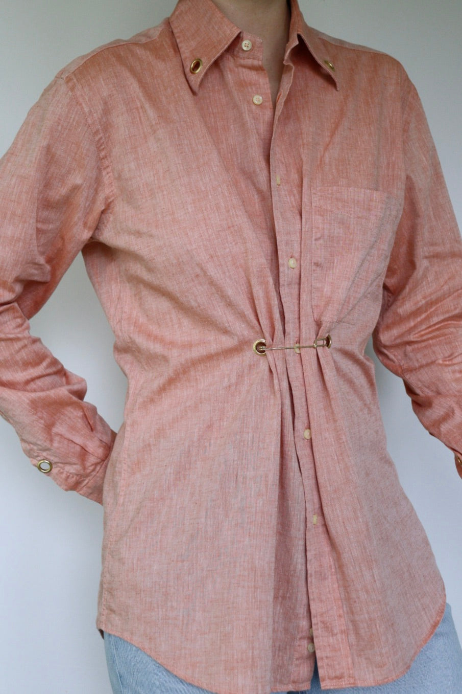Blouse Le Ly - reworked vintage blouse - S up to L