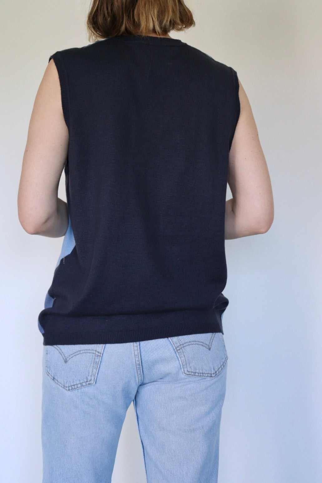 The Argyle V-neck - vintage spencer / sweater vest - S up to L