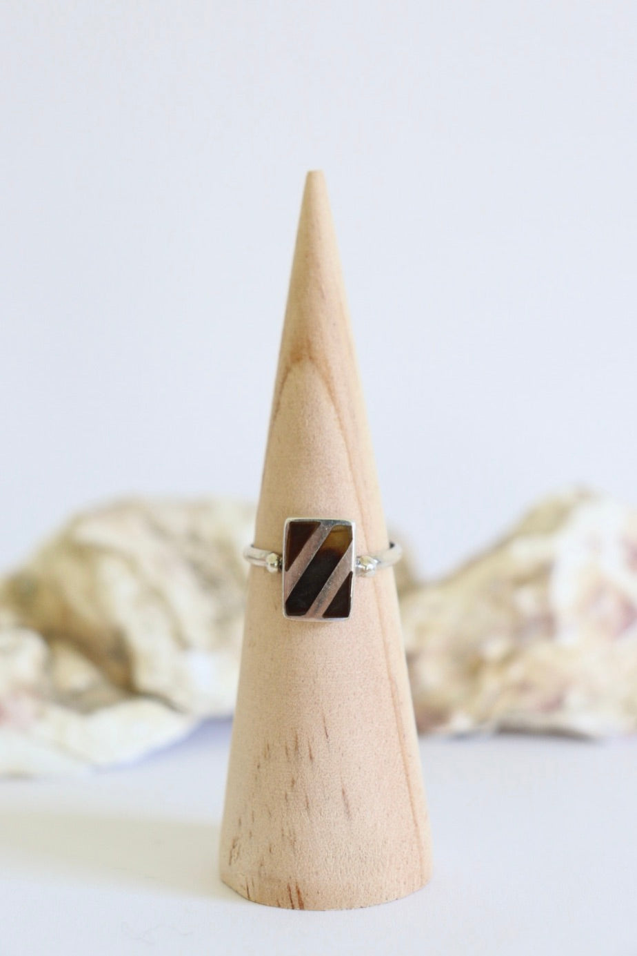 The Stripy Tiger - vintage silver ring