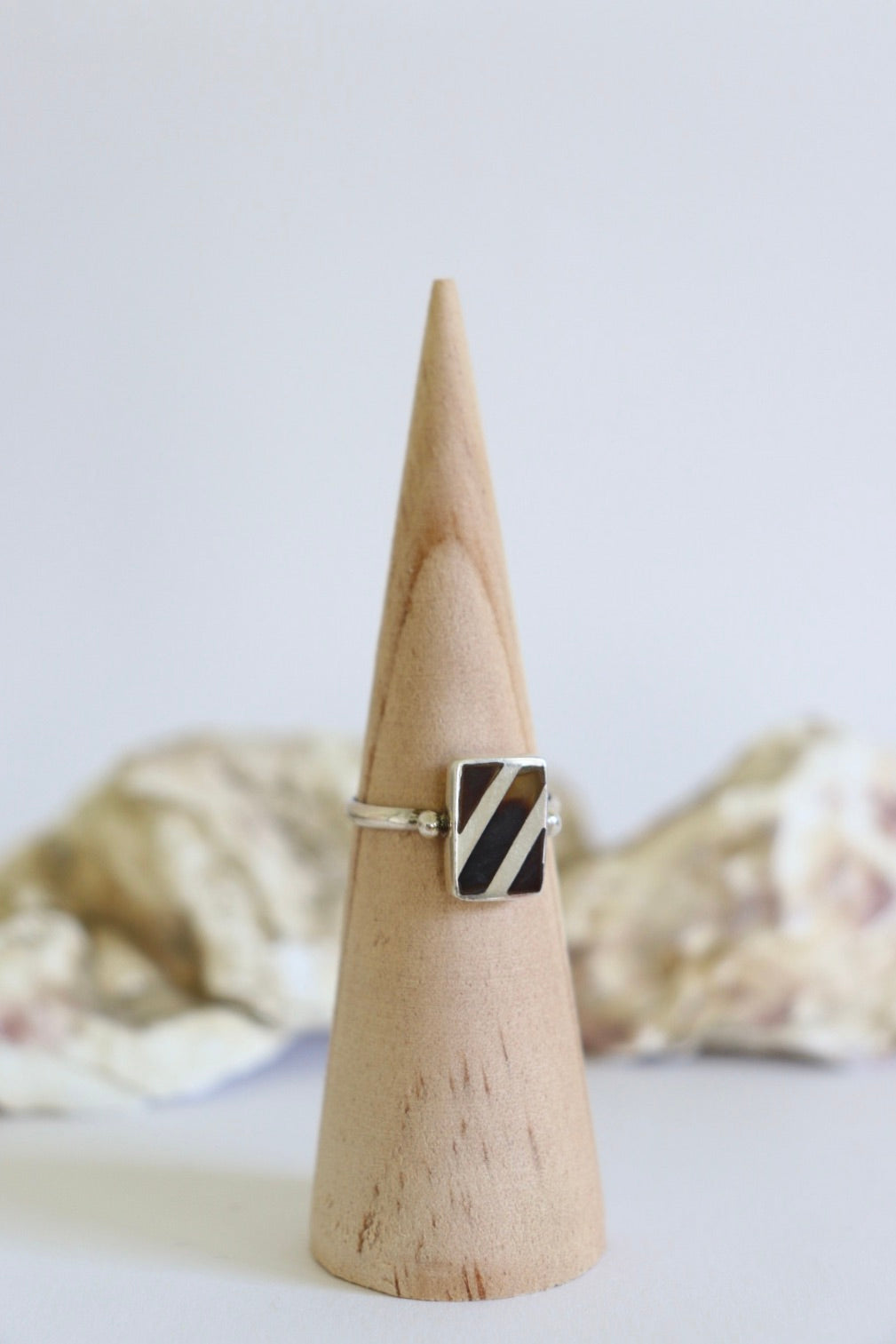 The Stripy Tiger - vintage silver ring