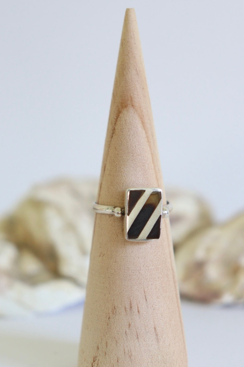 The Stripy Tiger - vintage silver ring