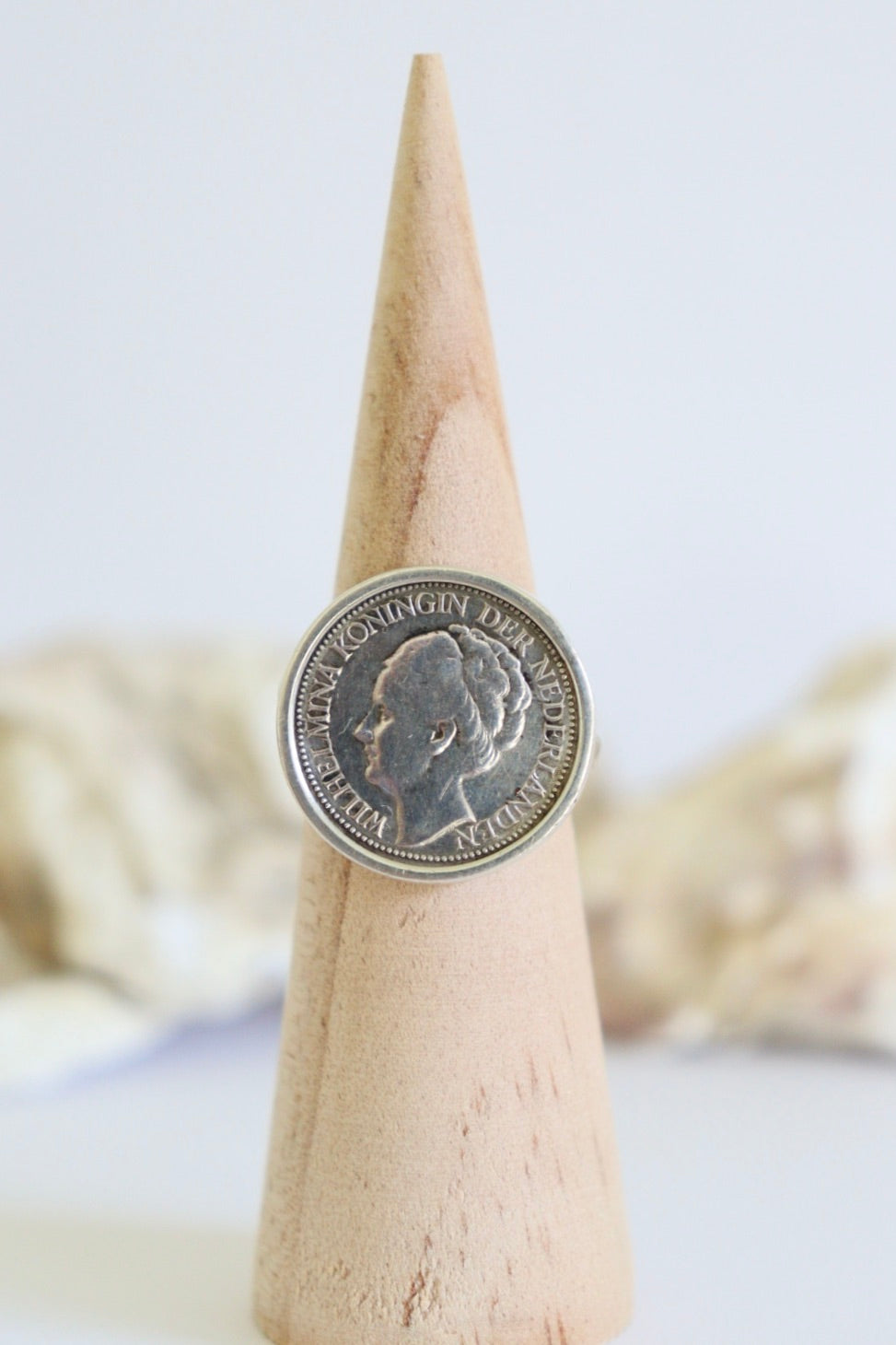 The Coin Ring - vintage silver ring