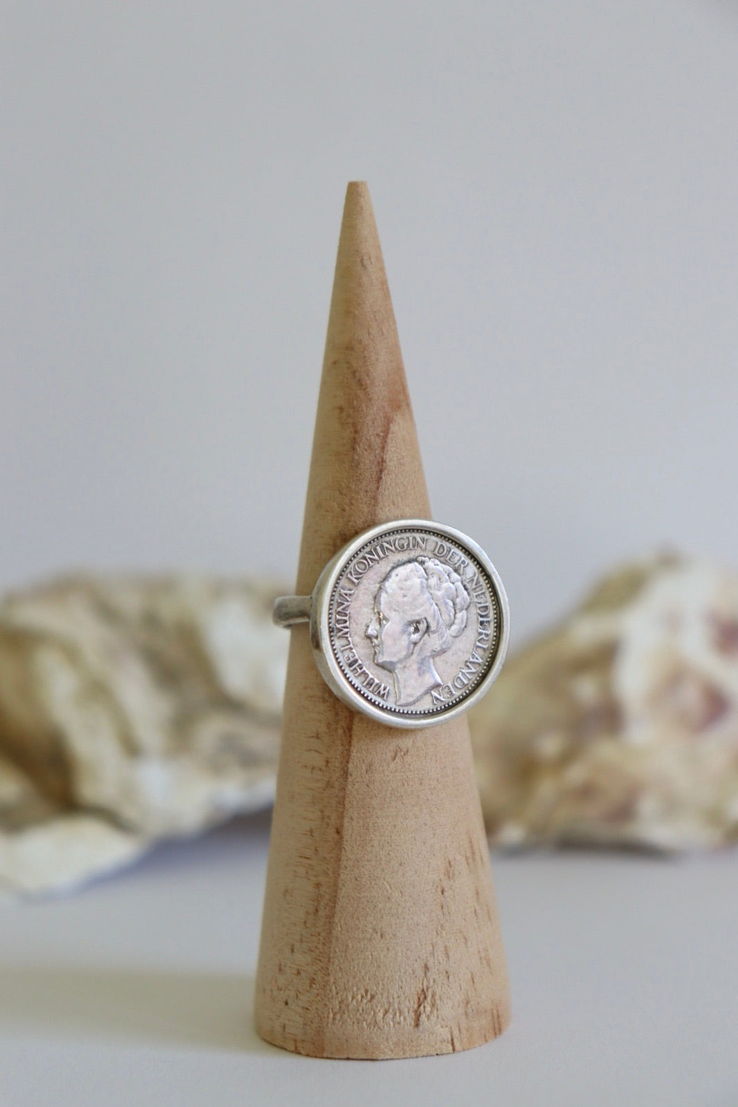 The Coin Ring - vintage silver ring