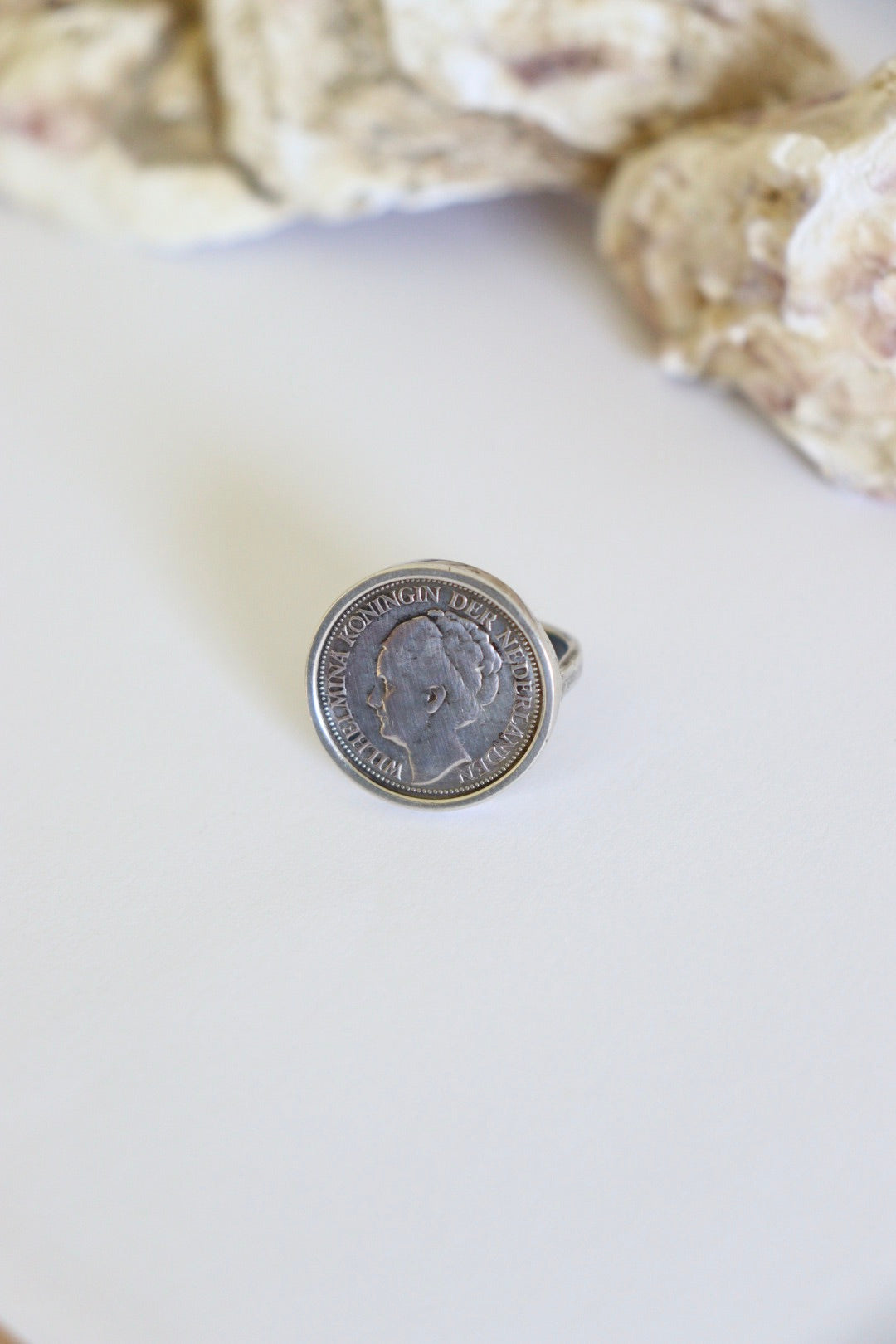 The Coin Ring - vintage silver ring