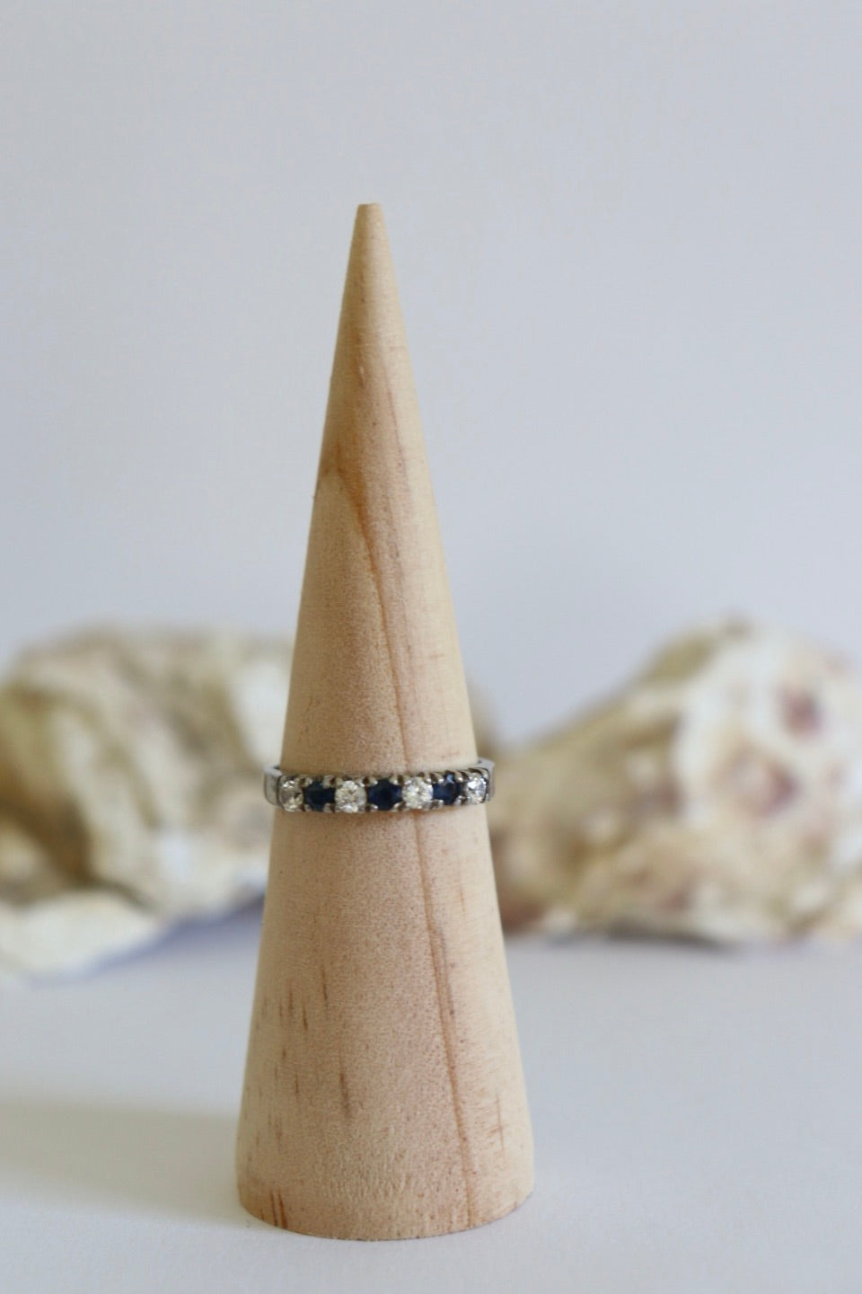 The Spark Blue - vintage silver ring