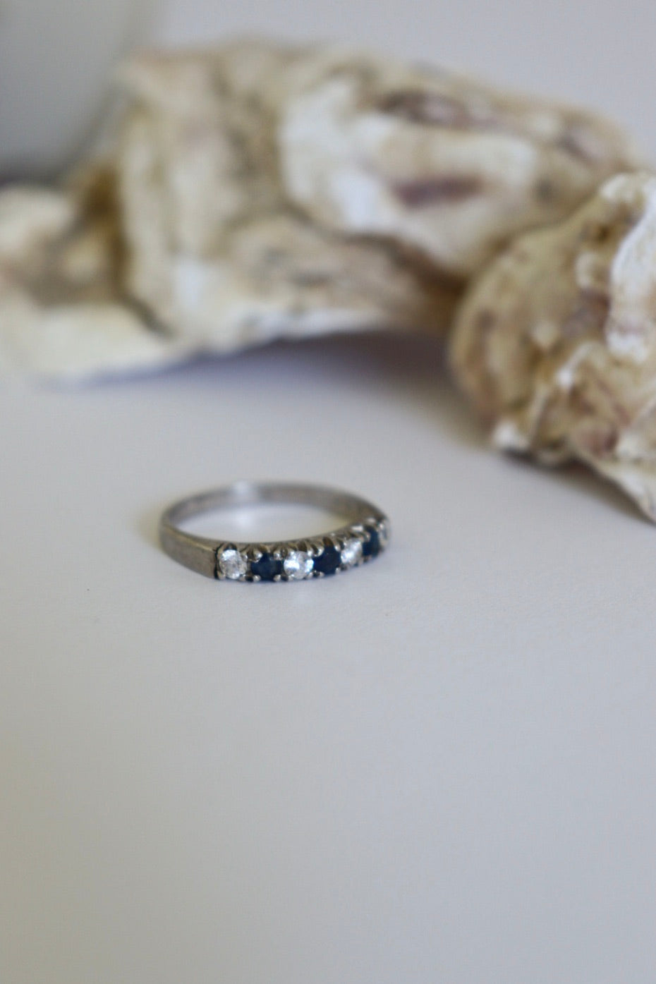 The Spark Blue - vintage silver ring