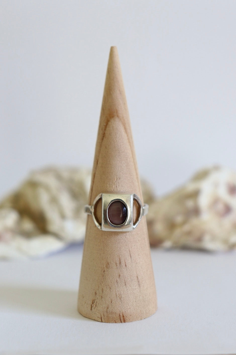 The Sezgin Amethyst - vintage silver ring