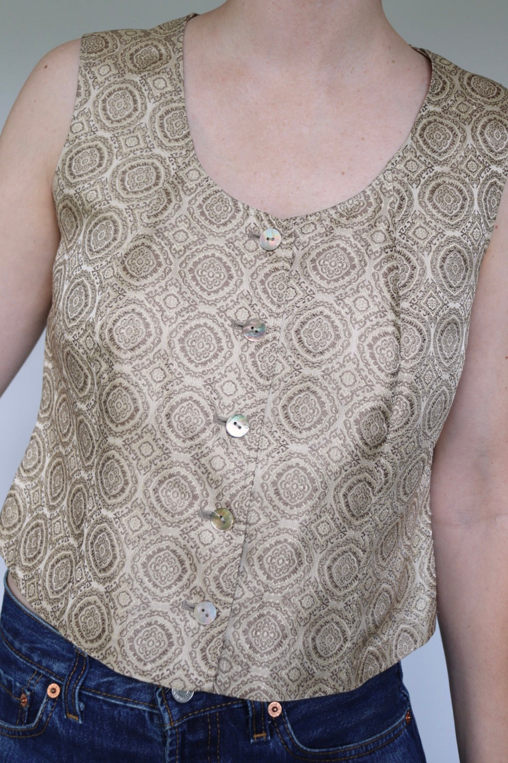 The Printemps Top - vintage top - S up to M/L
