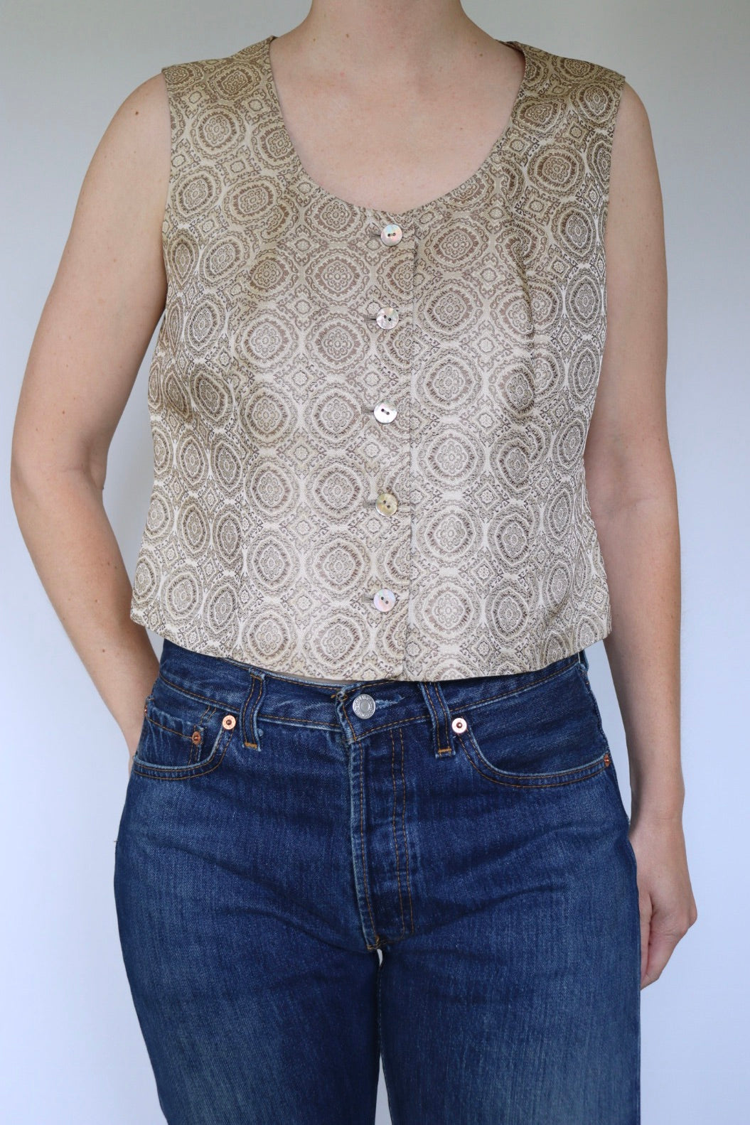 The Printemps Top - vintage top - S up to M/L